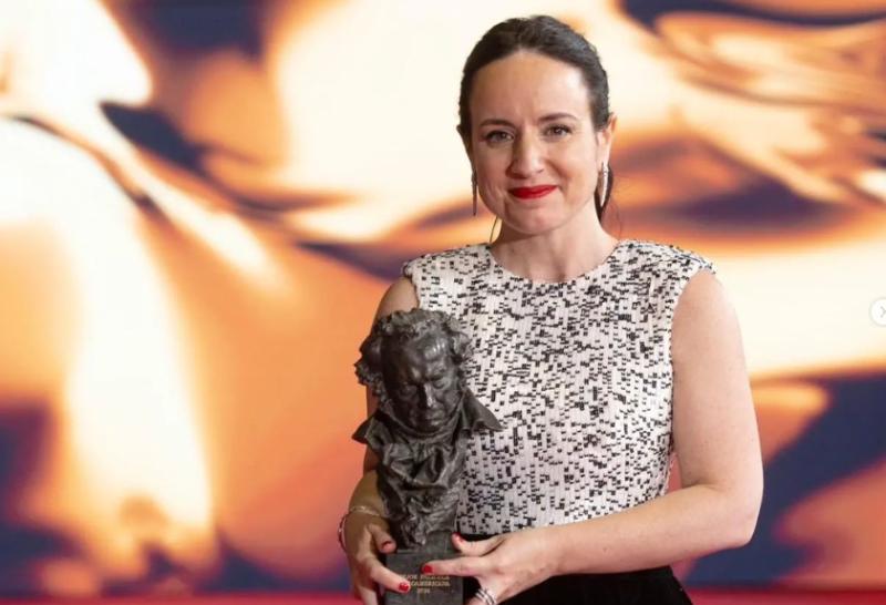 Maite Alberdi tras ganar el Goya con La Memoria Infinita. Créditos: Instagram Maite Alberdi