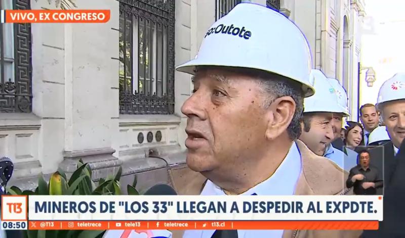 Los 33 mineros despiden a Sebastián Piñera - Canal 13