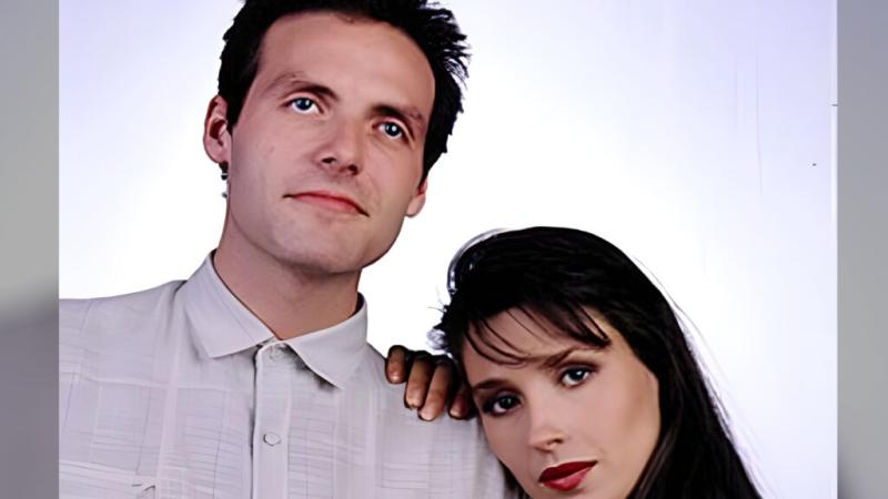 Carolina Arregui y Bastián Bodenhofer en Te Conté, 1990.