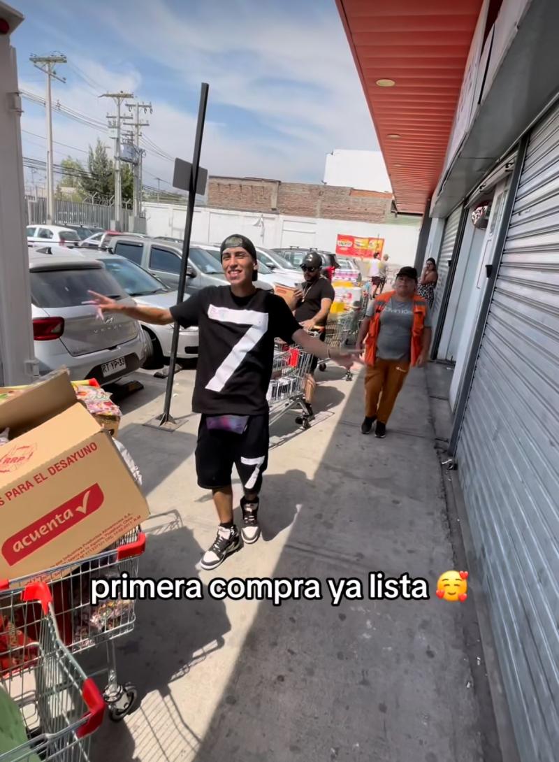 Cavish comprando mercadería para los afectados de Viña del Mar - Créditos: Captura