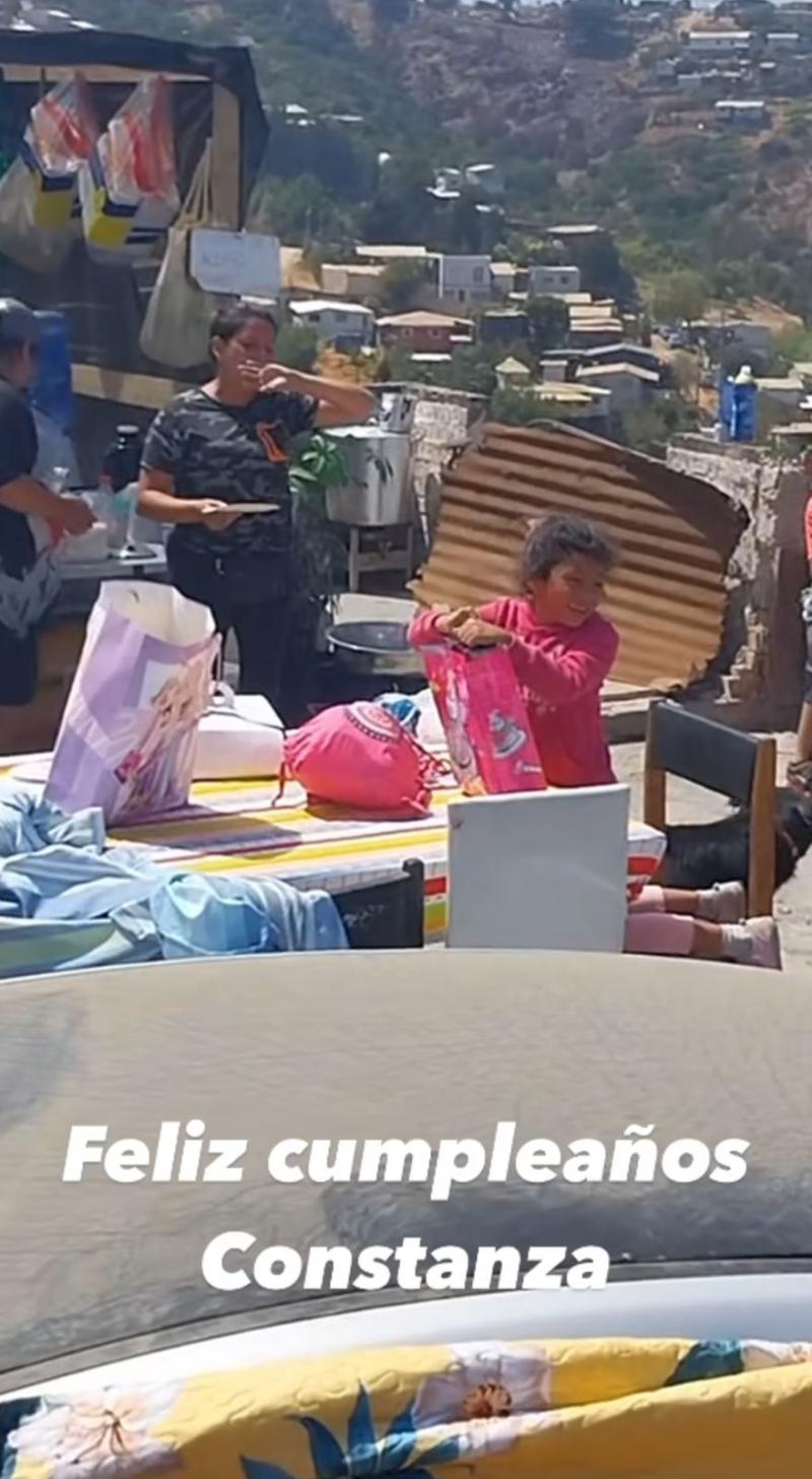 Constanza celebrando su cumpleaños - Créditos: Captura