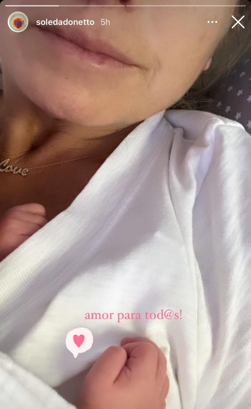 La tierna foto de Soledad Onetto en redes sociales - Créditos: Instagram