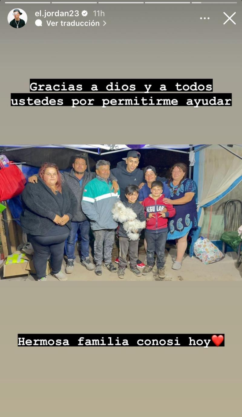 Jordan 23 asistió a cumpleaños de niño afectado por incendios - Créditos: Instagram