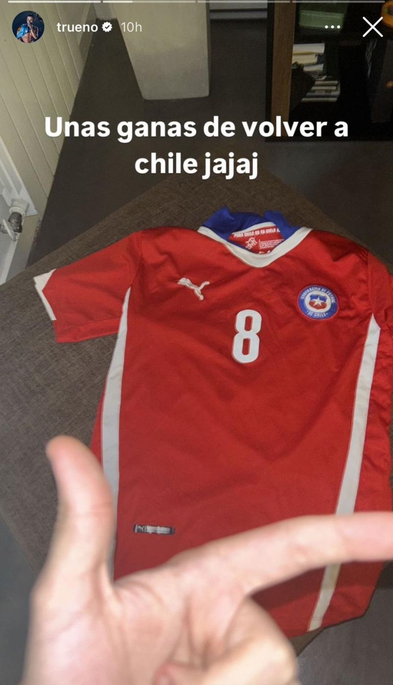 La imagen que compartió Trueno antes de ser anunciado en Viña - Créditos: Captura Instagram