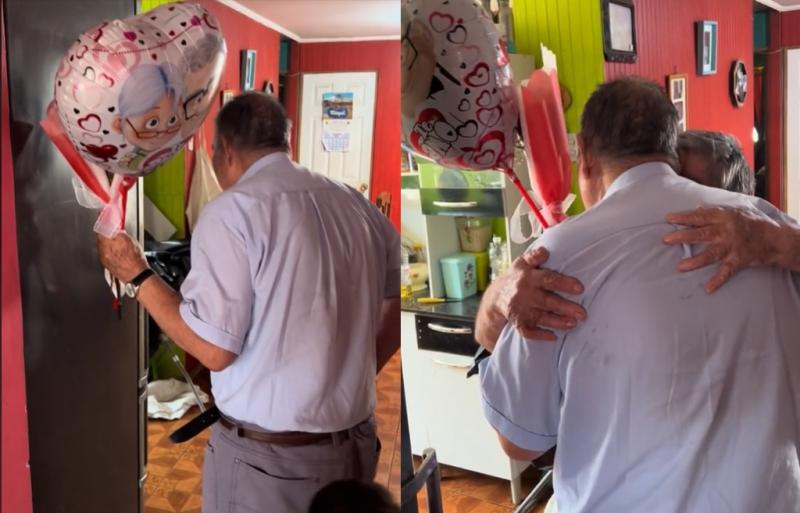 Pareja de abuelitos enternece las redes con video de San Valentín