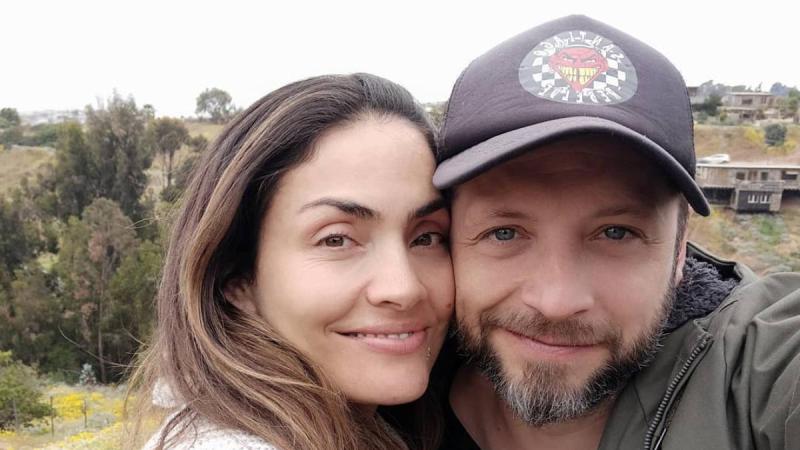 Carmen Gloria Bresky junto al actor Sebastián Layseca, con quien mantuvo una relación de 15 años. (Instagram)