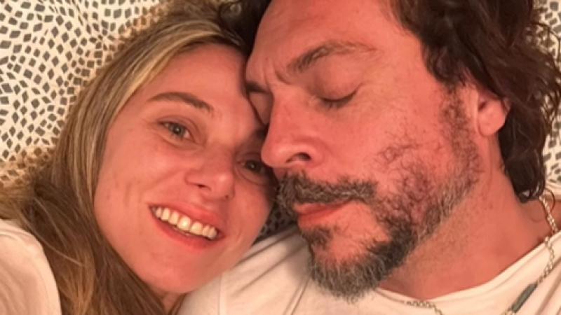 Mariana Derderián junto a Mauricio Jürgensen. (Instagram)