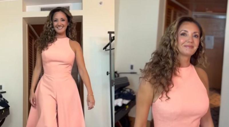 Priscilla Vargas y su look para la primera noche de festival