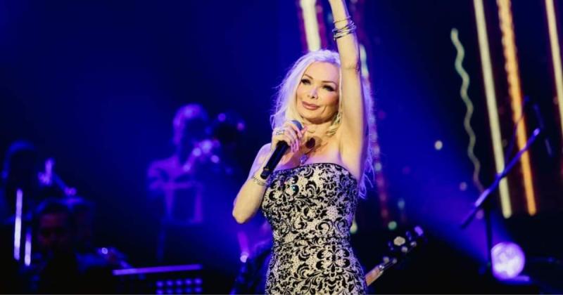 Marisela en uno de sus shows en Chile