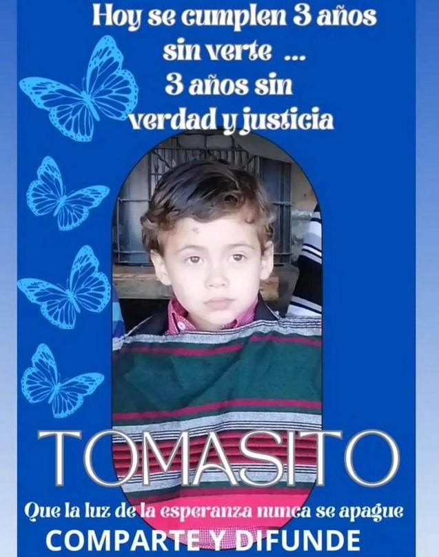 Publicación subida por Estefanía Gutiérrez madre de Tomasito