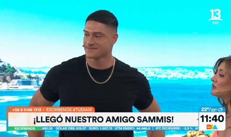 Sammis Reyes en su paso por Canal 13 - Créditos: Captura