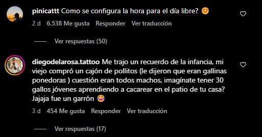 Comentarios publicación. Créditos: Instagram @eldiariony