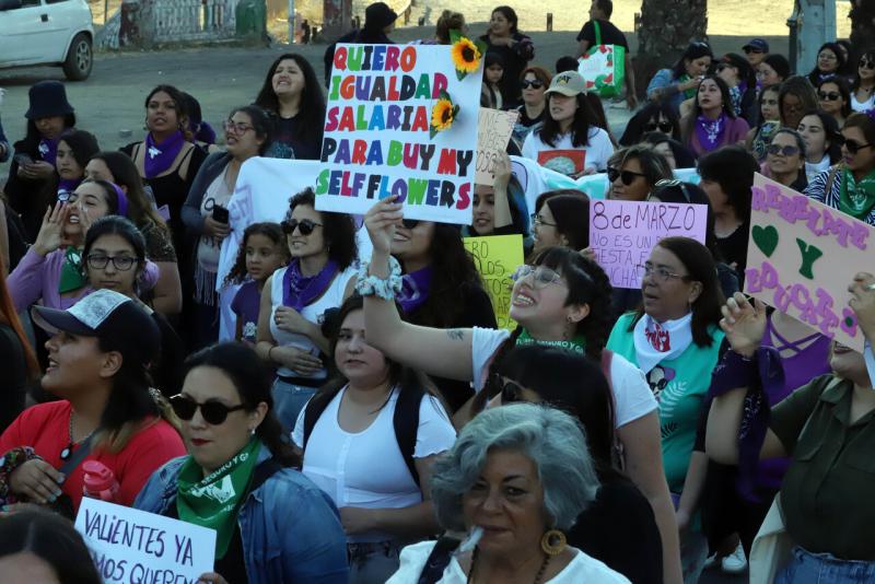 Marcha por el Día de la Mujer - Créditos Agencia Uno