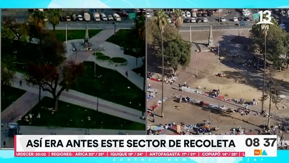 Plaza Tirso de Molina de Recoleta - Créditos: Captura