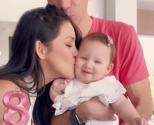 Mariuxi Domínguez junto a su hija Blu.