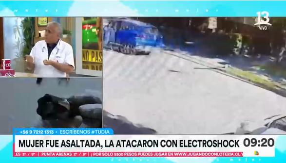 Mujer fue asaltada con electroshock en la comuna de Vitacura - Créditos: Captura