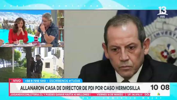 Oficina y casa del director de la PDI son allanados por vinculación con "caso audios" - Créditos: Captura Canal 13