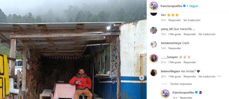 Belén Villegas apareció entre los comentarios de la última publicación de Chapu.