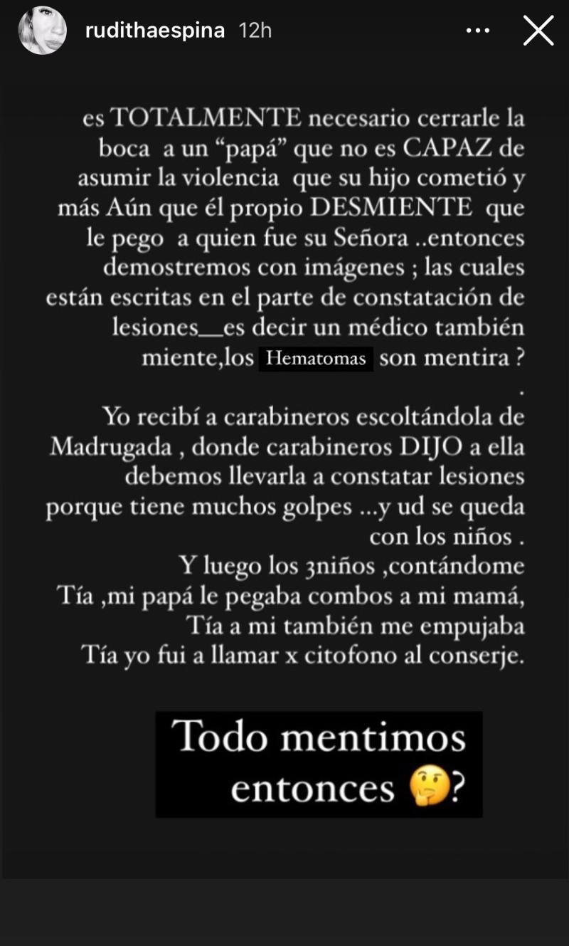 Rudith Espina, amiga de Faloon Larraguibel - Instagram