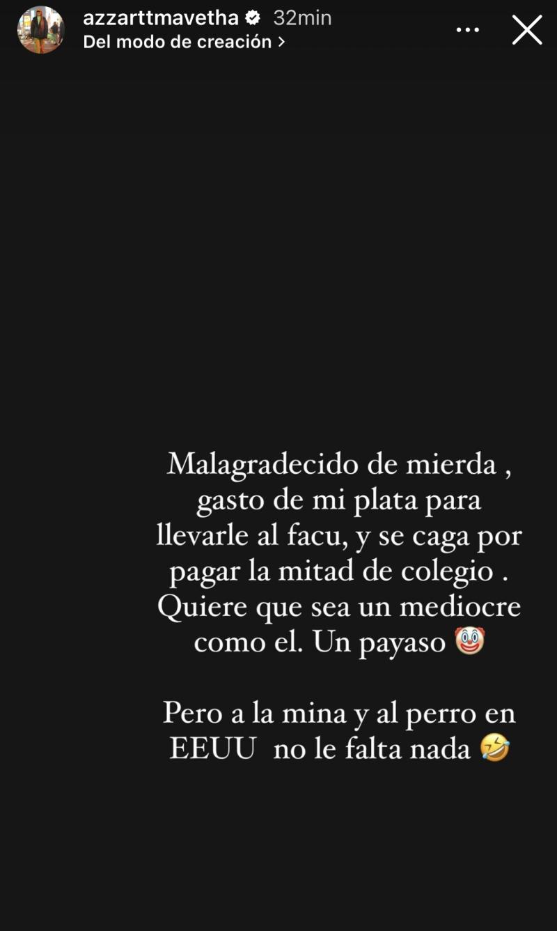 Ex Tierra Brava, Azzartt Maveth - Instagram