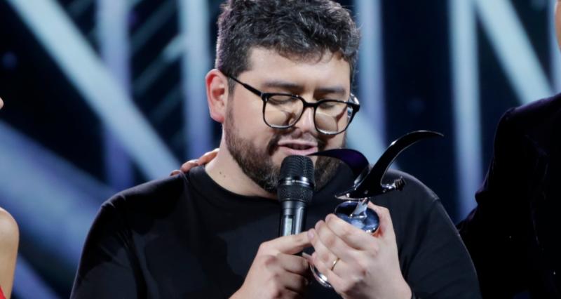 Miguelito reaccionó a la rutina de Luis Slimming