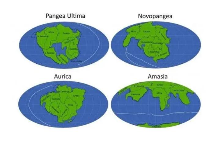Imagen de referencia del cambio de los continentes en la Tierra. Créditos: Speculative Evolution