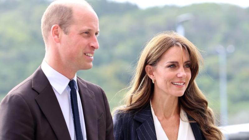 Kate Middleton junto al Príncipe William.