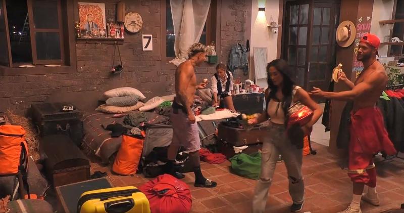 Fabio discutiendo con Pamela Díaz en Tierra Brava