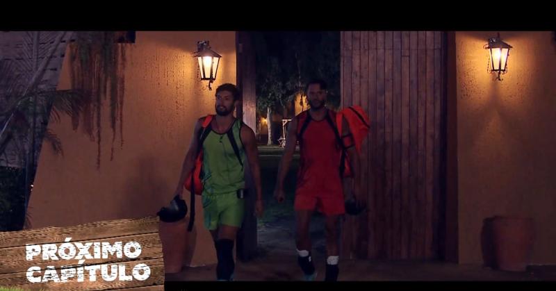 Jhonatan y Fabio llegando a la arena de competición