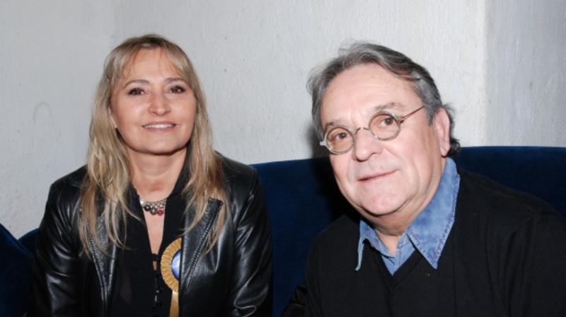 El humorista Coco Legrand y su esposa Magdalena Jullian