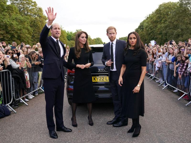 Los Duques de Sussex junto a William y Kate Middleton