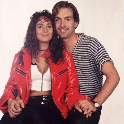 Guido Vecchiola y Alejandra Herrera en "Adrenalina" 1996