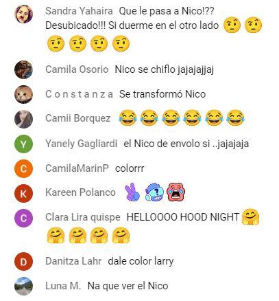 Comentarios en chat del React de Pepsi de Tierra Brava