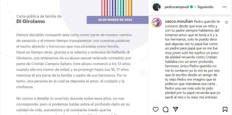 Mensaje de Vasco Moulian