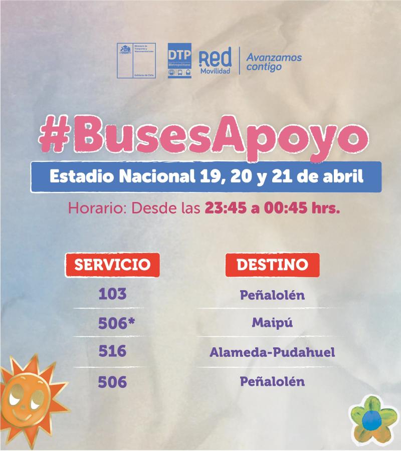 Buses de apoyo para Karol G - Créditos RED Movilidad