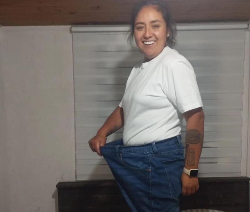 Así luce hoy Valentina Ramos tras perder 50 kilos de peso.