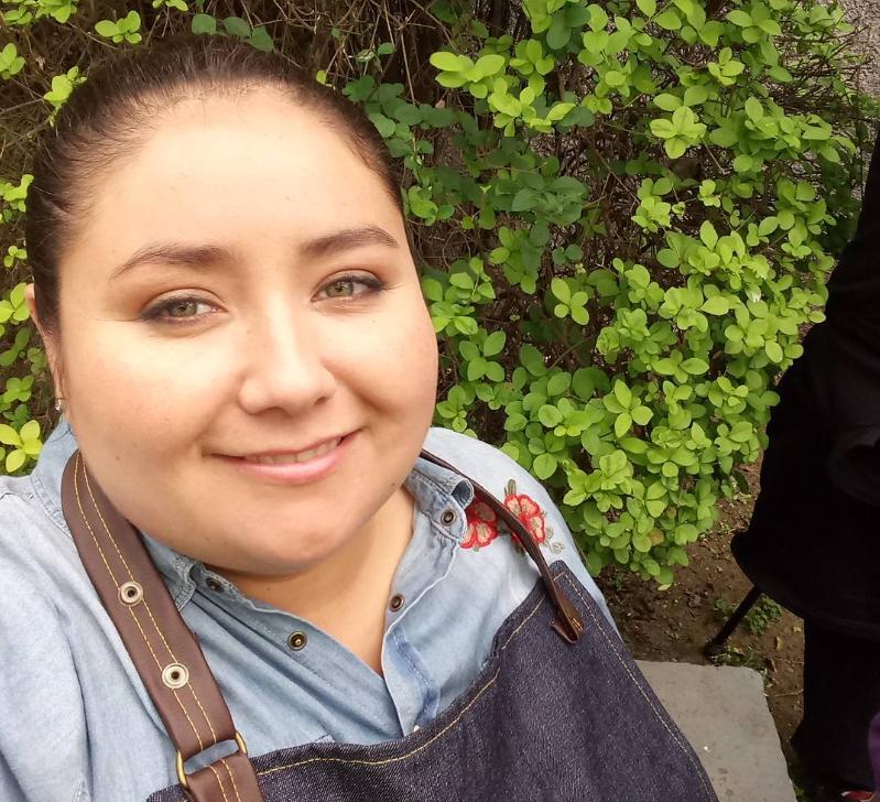 Así lucía Valentina Ramos en su ingreso a Masterchef en el año 2017.