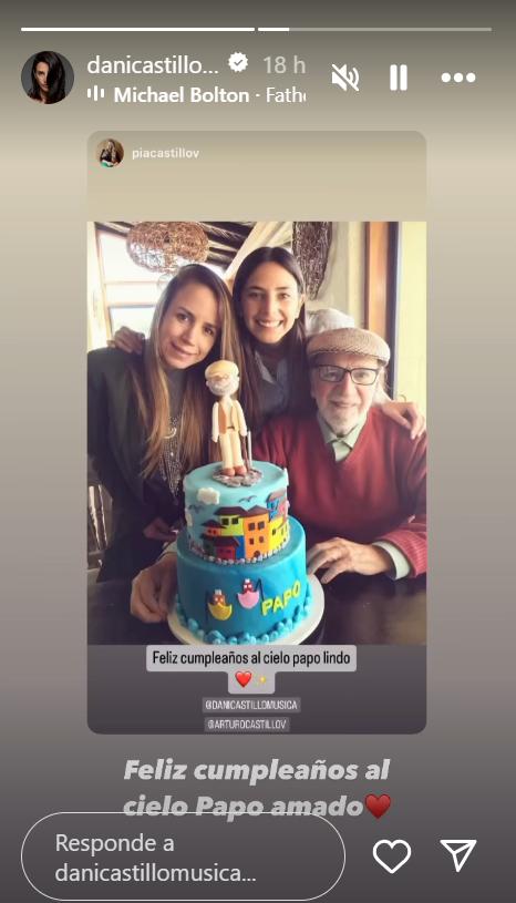Daniela Castillo recordó el cumpleaños de su fallecido padre con emotiva imagen.