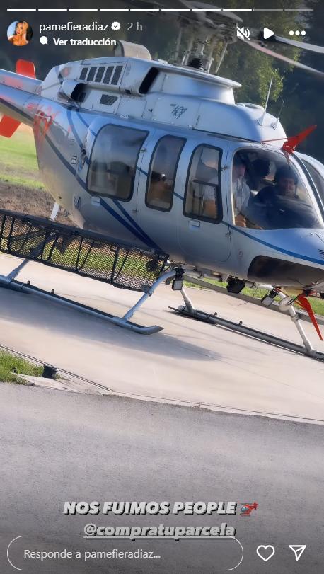 Una de las últimas historias compartidas por Pamela Díaz en redes sociales - Créditos: Instagram