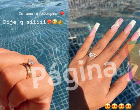 Fanny Cuevas presumió su anillo de matrimonio. (Créditos: Página 7)