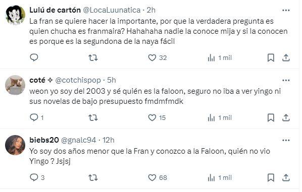 Comentarios contra Fran Maira en X por sus dichos en Ganar o Servir