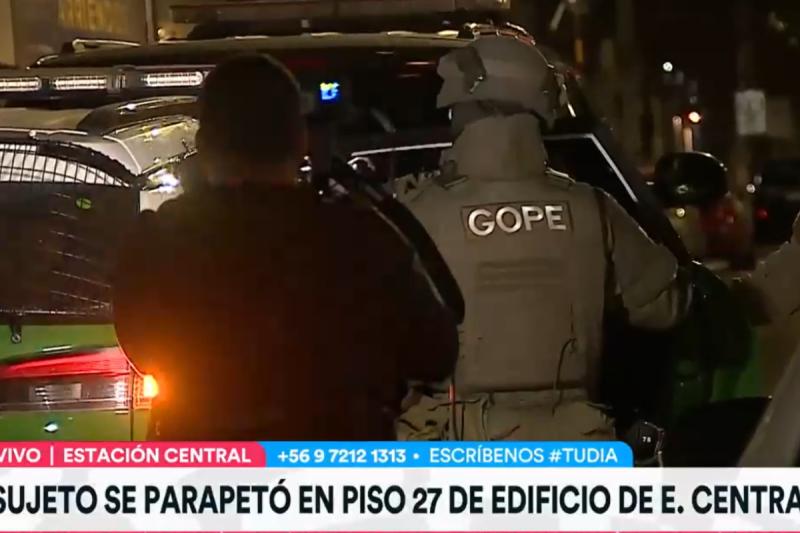 Hombre dispara en Estación Central