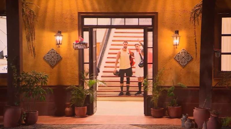 Fabio y Luis posan antes de la final de Tierra Brava