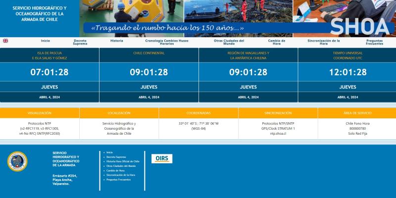 Horario de invierno: conoce la hora oficial - Captura de pantalla