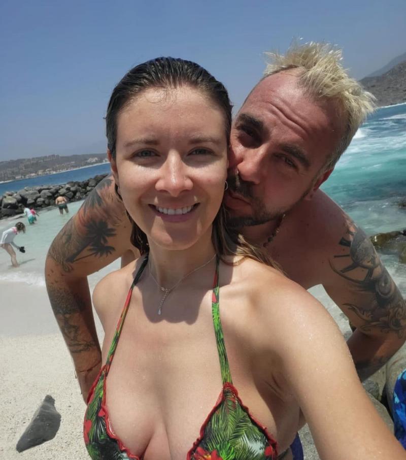 Francisco Kaminski y Carla Jara - Instagram