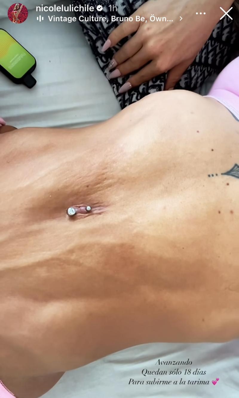 Nicole Moreno y su tonificado abdomen - Instagram