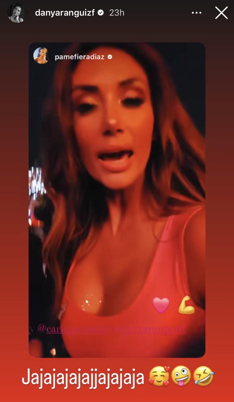 Daniela Aránguiz reacciona a historia de Pamela Díaz - Instagram