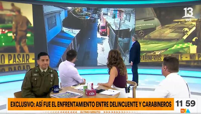 Carabineros se enfrenta a sujeto armado en Pudahuel