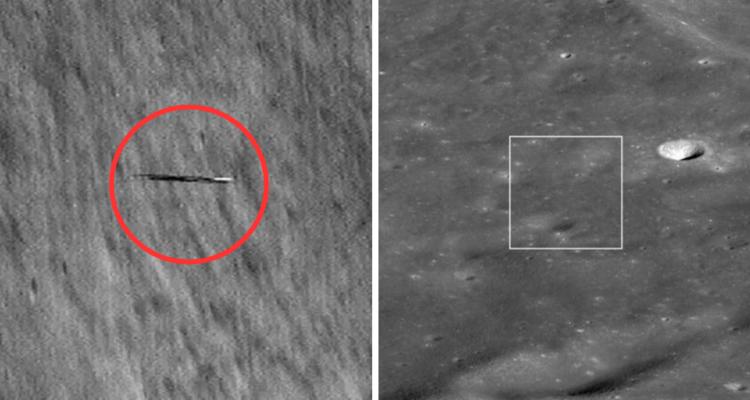 Objeto misterioso rondando la luna. Créditos: Nasa/Arizona State University