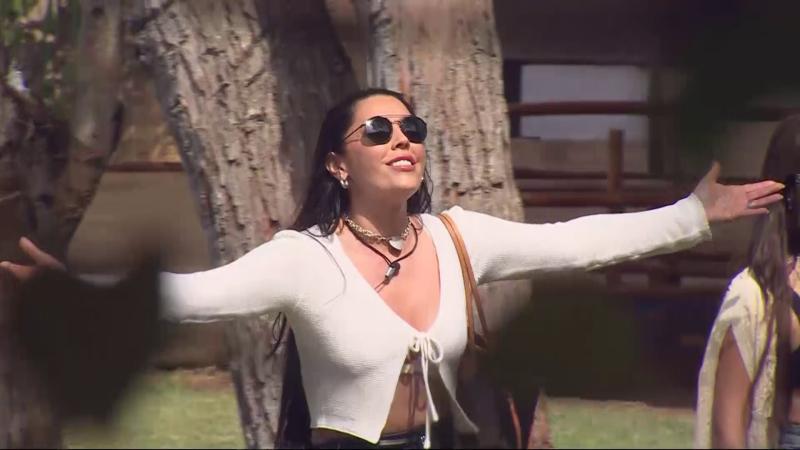 Daniela Aránguiz en su ingreso a Tierra Brava